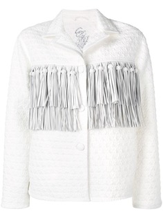 Ermanno Scervino фактурная куртка свободного кроя с кисточками