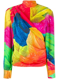 MSGM блузка с запахом