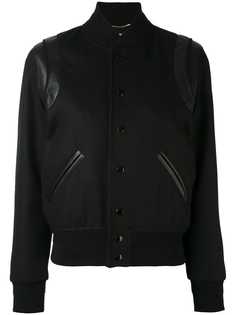 Saint Laurent классическая куртка-бомбер
