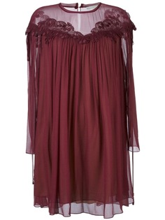Chloé платье с вышивкой из вишен