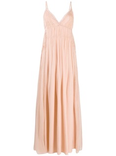 Alberta Ferretti платье макси в технике кроше