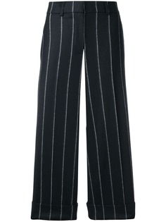 Thom Browne укороченные брюки в полоску с подворотами