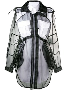 Maison Margiela многослойное платье-рубашка из органзы
