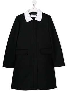 Baby Dior пальто с контрастным воротником