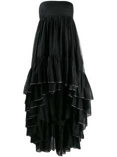 Alexandre Vauthier платье без бретелей с завышенной линией талии