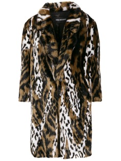 Neil Barrett leopard faux-fur coat