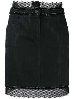 Chanel Pre-Owned мини-юбка 2004-го года с кружевом