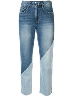 SJYP джинсы прямого кроя со вставками