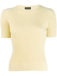Roberto Collina ribbed knitted top