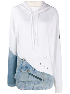 Greg Lauren hoodie with denim patch