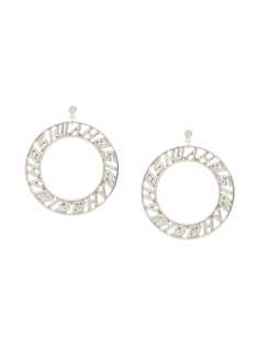 Misbhv logo hoop earrings