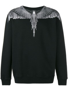Marcelo Burlon County Of Milan толстовка с круглым вырезом и принтом крыльев