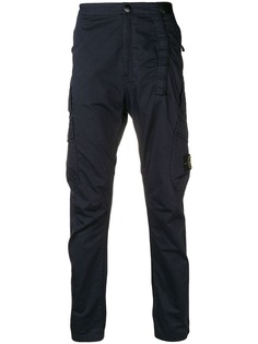 Stone Island зауженные к низу брюки с карманами-карго