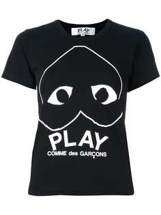 Comme Des Garçons Play футболка с принтом-логотипом