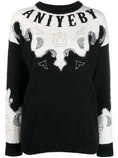 ANIYE BY embellished logo sweater