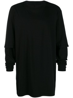 Rick Owens DRKSHDW Hustler layered-sleeve T-shirt