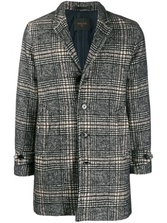 Paltò checked single-breasted coat