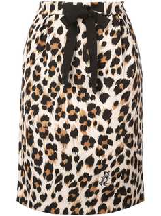 Boutique Moschino leopard print skirt