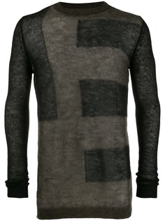 Rick Owens джемпер с контрастными полосками