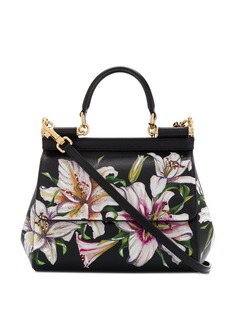 Dolce & Gabbana маленькая сумка-тоут Sicily с цветочным принтом