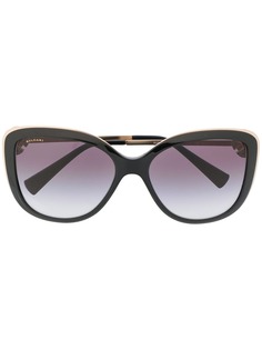 Bulgari black crystals flowers sunglasses