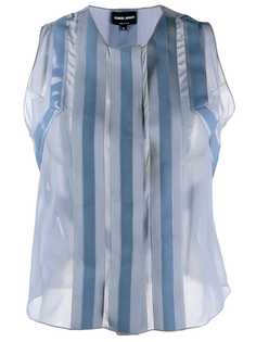 Giorgio Armani блузка с прозрачными вставками