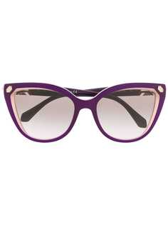 Bulgari serpenti enamel crystals sunglasses