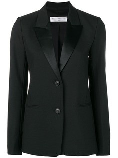 Victoria Beckham пиджак с атласной отделкой