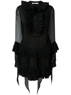 Givenchy укороченное платье А-силуэта с плиссировкой