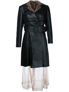Comme Des Garçons Pre-Owned пальто с прозрачным слоем