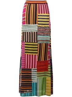 Missoni лоскутная юбка в полоску