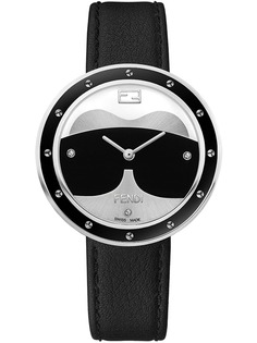 Fendi часы с меховой аппликацией