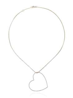 Rosa De La Cruz sapphire heart necklace
