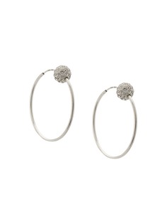 Magda Butrym crystal embellished hoop earrings