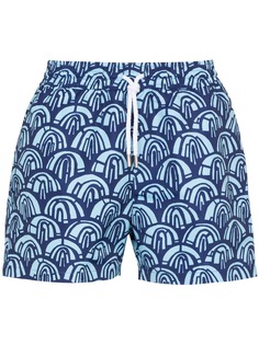 Frescobol Carioca Arch print swim shorts