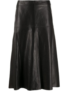 Arma Al-line leather skirt