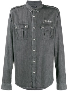 Balmain рубашка с вышивкой на спине