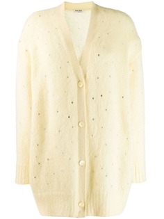 Miu Miu rhinestone embellished cardigan