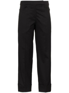 Simone Rocha ruffle-trim cropped trousers