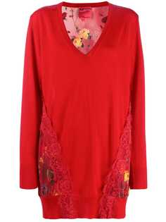 Blumarine Maglia V tessuto st.sunset