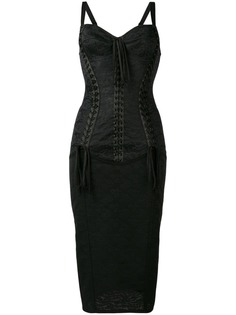 Dolce & Gabbana платье миди с корсетом