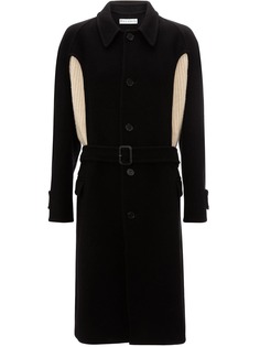 JW Anderson пальто с трикотажной вставкой