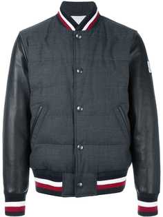 Moncler куртка-бомбер с контрастной окантовкой