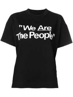 Sacai футболка с принтом We Are The People