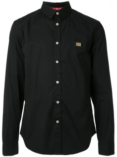 Love Moschino рубашка с металлическим логотипом