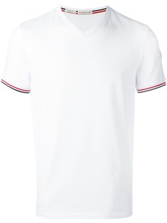 Moncler футболка с отделкой в полоску