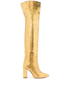 Paris Texas snakeskin print boots