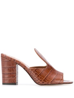 Paris Texas crocodile printed sandals