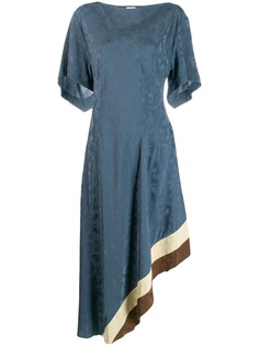 Loewe jacquard asymmetric dress