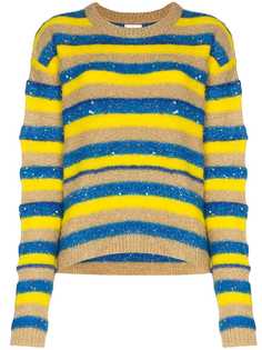 Ashish glitter-effect striped jumper